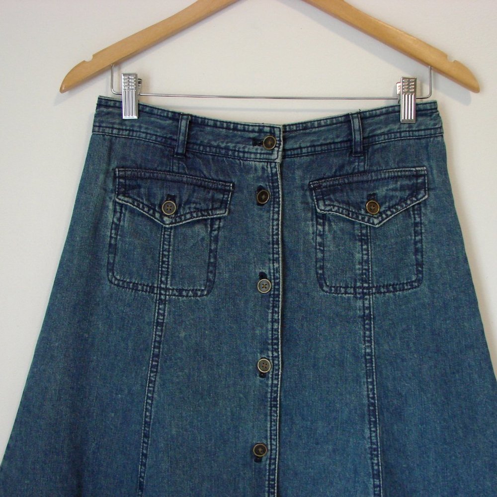 Jones New York Dark Blue Maxi Skirt - Picture 3 of 13